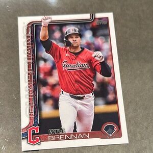 Topps Guardians Card with Red and Black Uniform